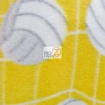 Wholesale Volleyball Polar Fleece Fabric Yellow 2